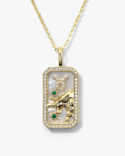 Zodiac Signs Necklace 18k Gold plates + Free Box