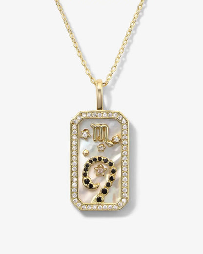 Zodiac Signs Necklace 18k Gold plates + Free Box