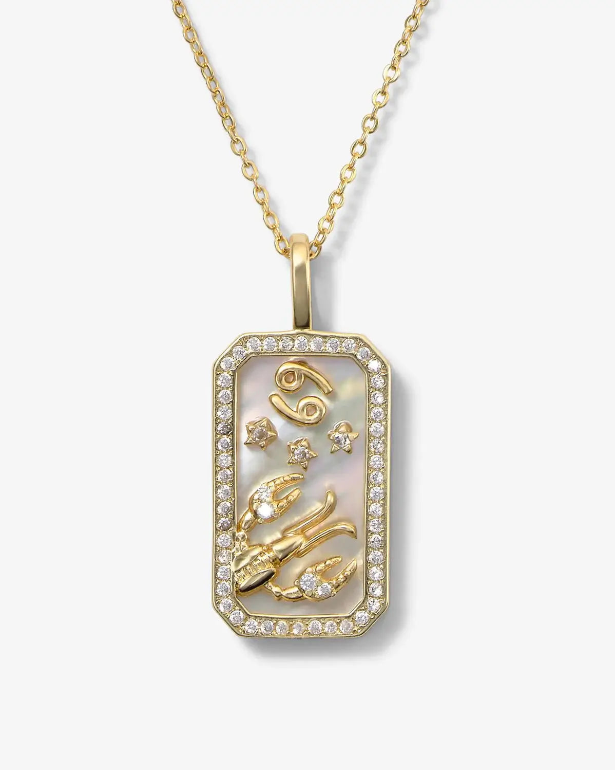 Zodiac Signs Necklace 18k Gold plates + Free Box